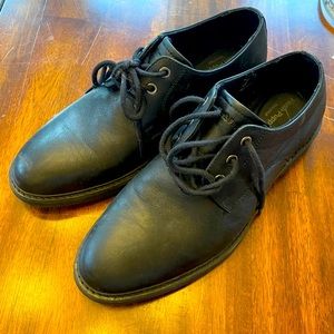 Men’s Hush Puppies bounce black dress shoes size 8